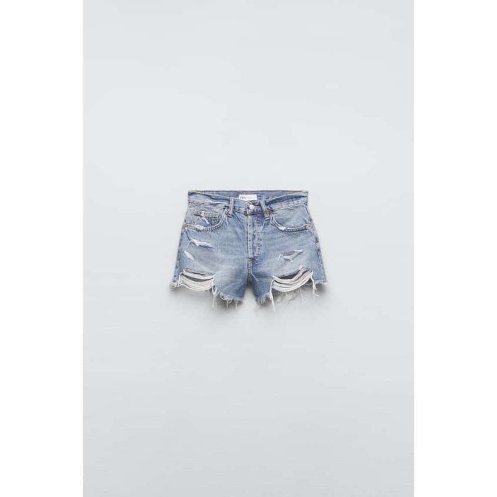 TRF MID RISE DENIM SHORTS - Picture 4 of 4